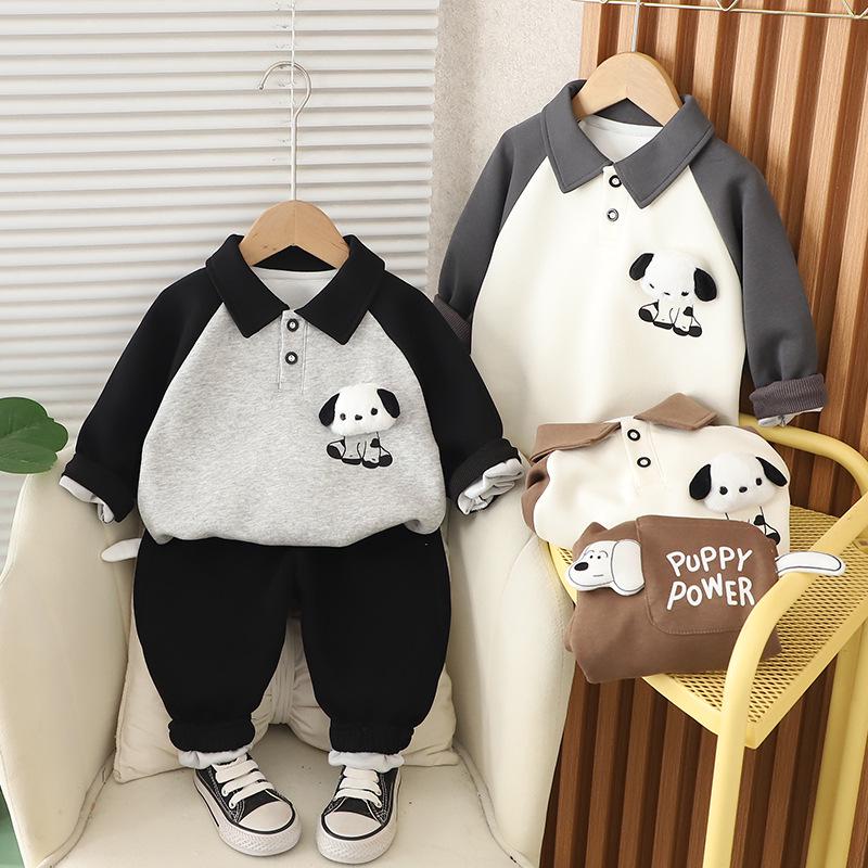 Boys Trendy Turn-Down Collar Sweatshirt Set - 2025 Spring/Autumn Fashion Two-Piece for Children 90cm темно-синього кольору
Boys Trendy Turn-Down Collar Sweatshirt Set - 2025 Spring/Autumn Fashion Two-Piece for Children 90cm темно-синього кольору