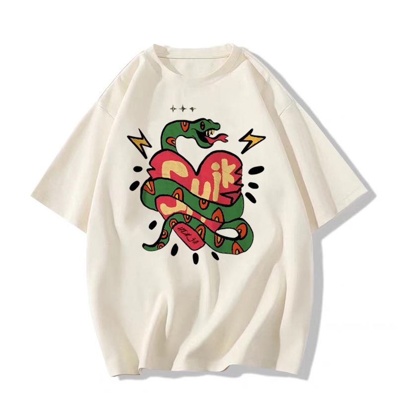 Унисекс Ретро Японская Футболка с Принтом Сердца и Змеи - Американский Стиль, Короткий Рукав, Чистый Хлопок, Молодежная Студенческая Мода, 2025 M абрикосовый
Унисекс Ретро Японская Футболка с Принтом Сердца и Змеи - Американский Стиль, Короткий Рукав, Чистый Хлопок, Молодежная Студенческая Мода, 2025 M абрикосовый