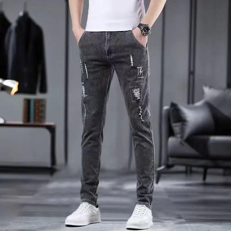 Чоловічі джинси Slim Fit з еластичною тканиною Весна/Літо 2025 - Модні повсякденні штани вузького крою 33
Чоловічі джинси Slim Fit з еластичною тканиною Весна/Літо 2025 - Модні повсякденні штани вузького крою 33