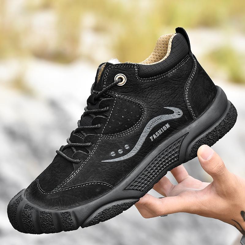 Hiking shoes men s autumn large size outdoor casual shoes dad shoes wear-resistant leather waterproof and non-slip sports hiking shoes men 38 чёрный
Hiking shoes men s autumn large size outdoor casual shoes dad shoes wear-resistant leather waterproof and non-slip sports hiking shoes men 38 чёрный