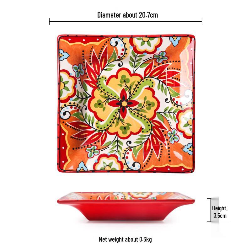 Hand-Painted Ceramic Irregular Dinner Plate
Hand-Painted Ceramic Irregular Dinner Plate