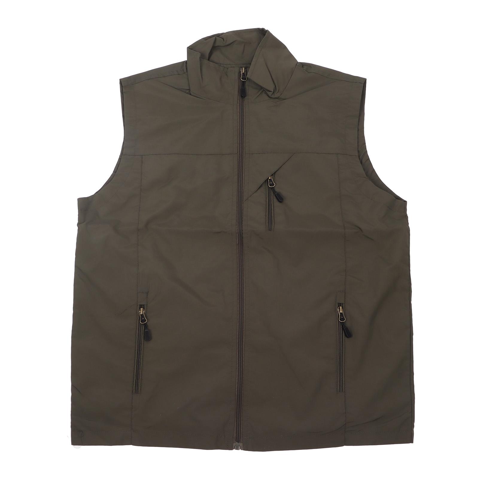 Stand Collar Vest Multi Pockets Outdoor Casual Quick Dry Sleeveless Jacket for Travel Fishing OD XL
Stand Collar Vest Multi Pockets Outdoor Casual Quick Dry Sleeveless Jacket for Travel Fishing OD XL