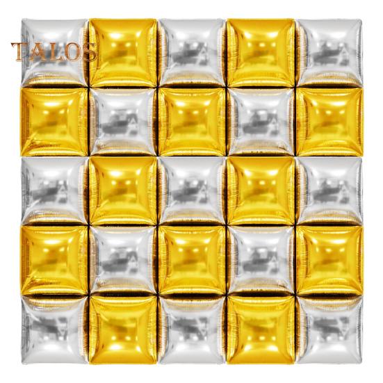 25 шт. Квадратні металеві кульки з фольги Двосторонні повітряні кулі Настінний тунель Весільний фон для випускних Арка Комплект гірлянд для вечірки до дня народження F
25 шт. Квадратні металеві кульки з фольги Двосторонні повітряні кулі Настінний тунель Весільний фон для випускних Арка Комплект гірлянд для вечірки до дня народження F