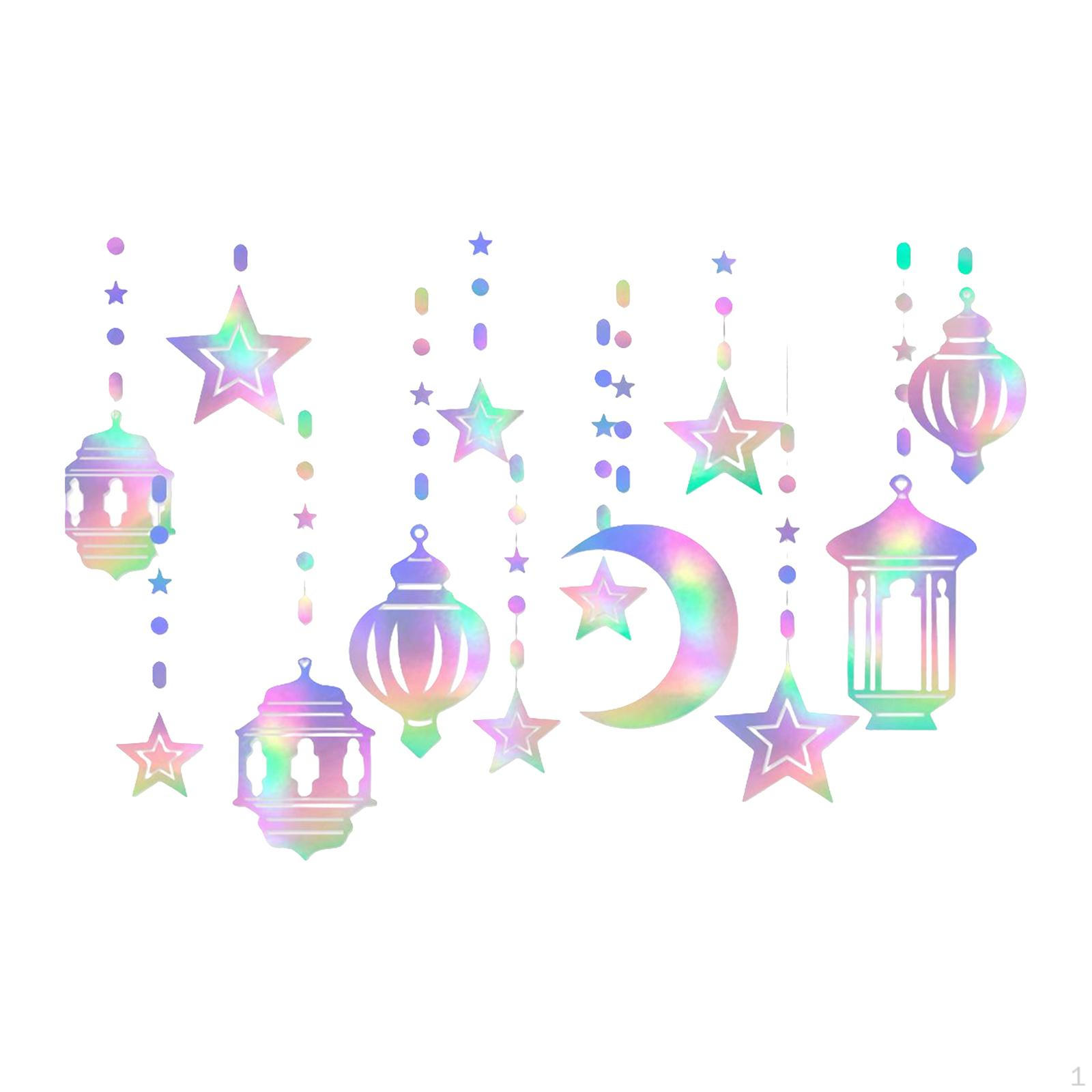 Eid Mubarak Banner Hanging s Moon Star Bunting for Home Decor Colorful
Eid Mubarak Banner Hanging s Moon Star Bunting for Home Decor Colorful