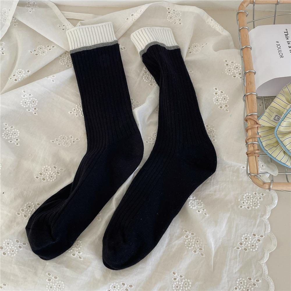 Women s Autumn Casual Color Contrast Tube Pile Cotton Socks 1 pair чорний
Women s Autumn Casual Color Contrast Tube Pile Cotton Socks 1 pair чорний