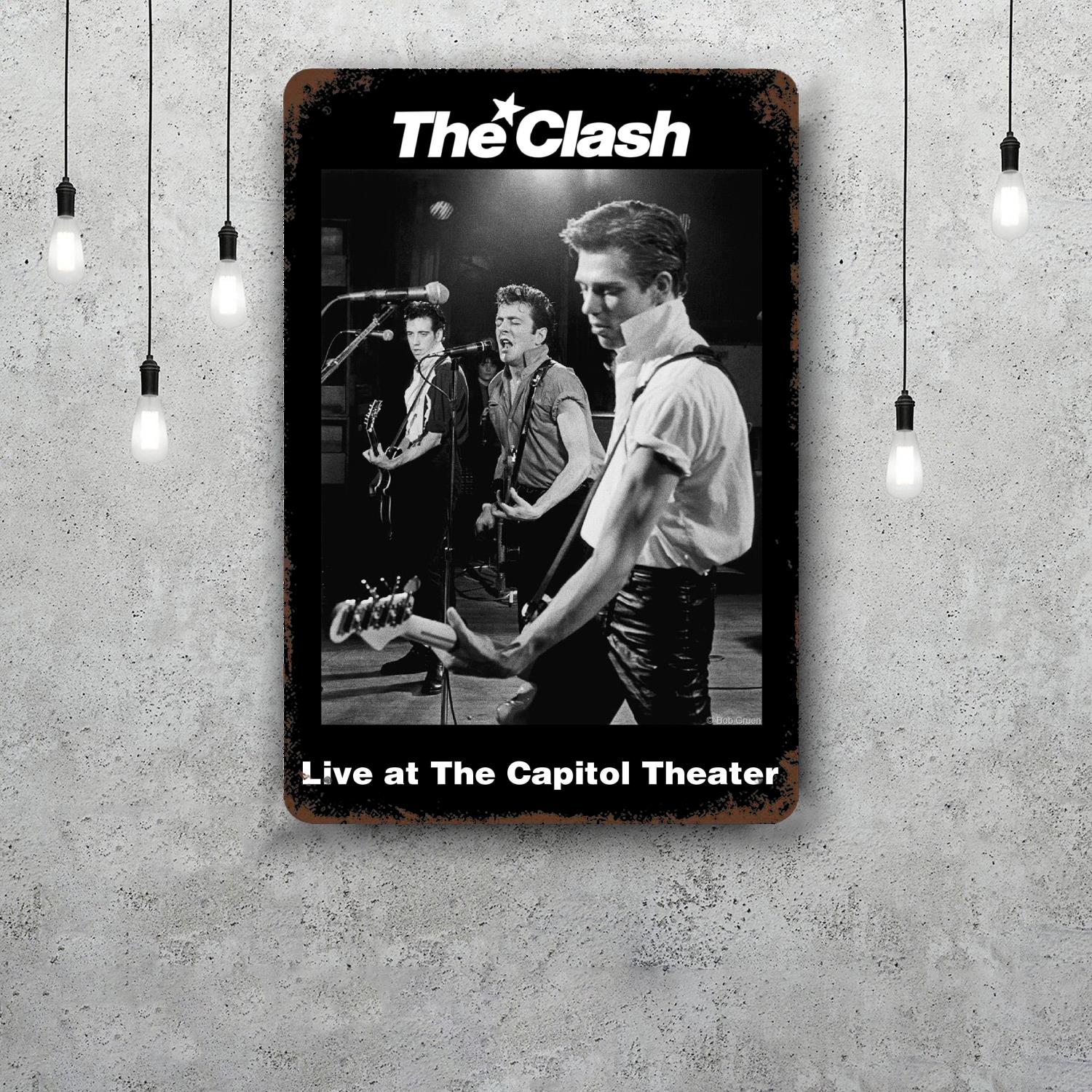 The Clash Band Vintage Tin Sign Home Decor Wall Decor Art Wall Mural Room Decoration Decor Retro Metal Sign Plate Bar Posters 20x30cm(7.8x11.8inch)
The Clash Band Vintage Tin Sign Home Decor Wall Decor Art Wall Mural Room Decoration Decor Retro Metal Sign Plate Bar Posters 20x30cm(7.8x11.8inch)