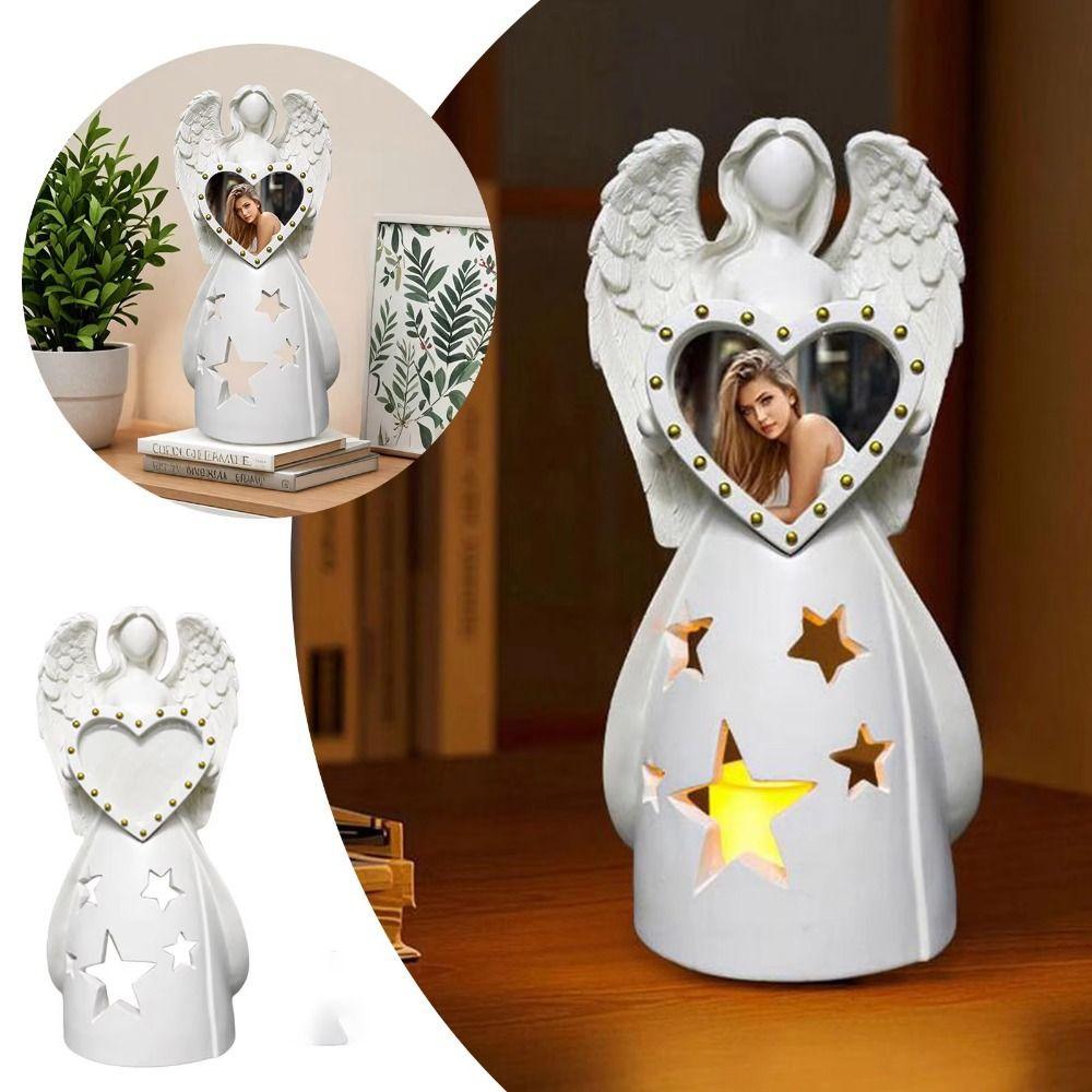 Unique Angel Candle Photo Frame Handmade Angel Ornaments Elegant White Angel Candlestick Desktop белый
Unique Angel Candle Photo Frame Handmade Angel Ornaments Elegant White Angel Candlestick Desktop белый