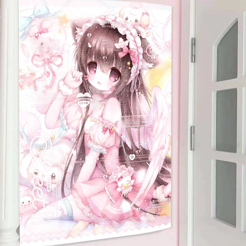 Anime Original Japanese Style Pink Jirai Kei JK Girl Tapestry Wall Hanging Kawaii Room Aesthetic Background Cloth 74x94cm(29x37in)
Anime Original Japanese Style Pink Jirai Kei JK Girl Tapestry Wall Hanging Kawaii Room Aesthetic Background Cloth 74x94cm(29x37in)