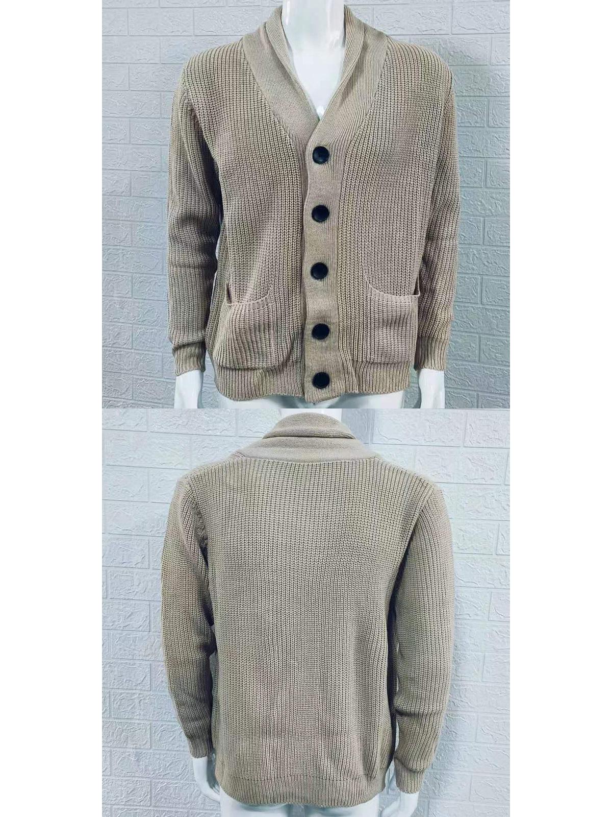 Men s Autumn/Winter High Neck Knit Cardigan with Pockets XL хакі
Men s Autumn/Winter High Neck Knit Cardigan with Pockets XL хакі