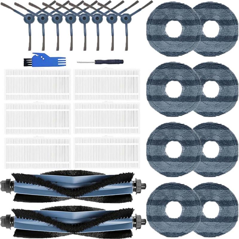 A78E-Набор для замены робота-пылесоса Для Eufy Omni C20-Основная щетка, Боковая щетка, HEPA-фильтр, Аксессуар-тряпка для мытья
A78E-Набор для замены робота-пылесоса Для Eufy Omni C20-Основная щетка, Боковая щетка, HEPA-фильтр, Аксессуар-тряпка для мытья