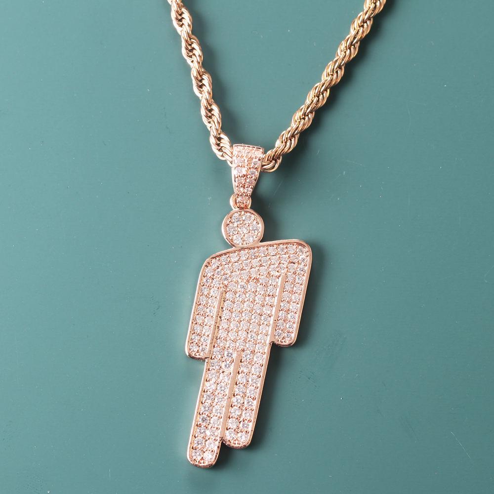 European Cartoon Zirconia Pendant Necklace - Hip Hop Style for Men and Women рожевий колір золота
European Cartoon Zirconia Pendant Necklace - Hip Hop Style for Men and Women рожевий колір золота