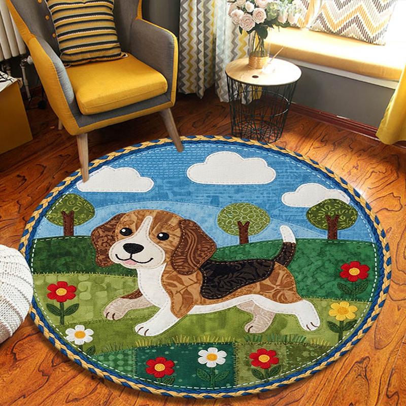 Dog Fabric Puzzle Round Area Rug,Carpet Rug for Living Room Bedroom Sofa Playroom Decor,Non-slip Floor Mat 80cmx80cm
Dog Fabric Puzzle Round Area Rug,Carpet Rug for Living Room Bedroom Sofa Playroom Decor,Non-slip Floor Mat 80cmx80cm