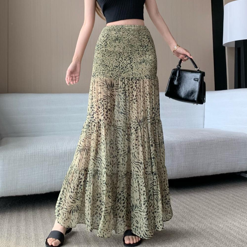 New 2026 Women s Midi Skirt Spring Summer Fashion Loose Fit Elastic Waist Leopard Print Tulle Pleated Slimming Long Skirts Asian S
New 2026 Women s Midi Skirt Spring Summer Fashion Loose Fit Elastic Waist Leopard Print Tulle Pleated Slimming Long Skirts Asian S