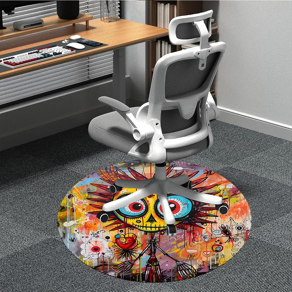 1pc Skull Art Office Round Area Rug, Indoor Mat Suitable ForOffice, Under Office Chairs Bedroom Living Room Home Decor, Room Decot121 80cm by 80cm
1pc Skull Art Office Round Area Rug, Indoor Mat Suitable ForOffice, Under Office Chairs Bedroom Living Room Home Decor, Room Decot121 80cm by 80cm
