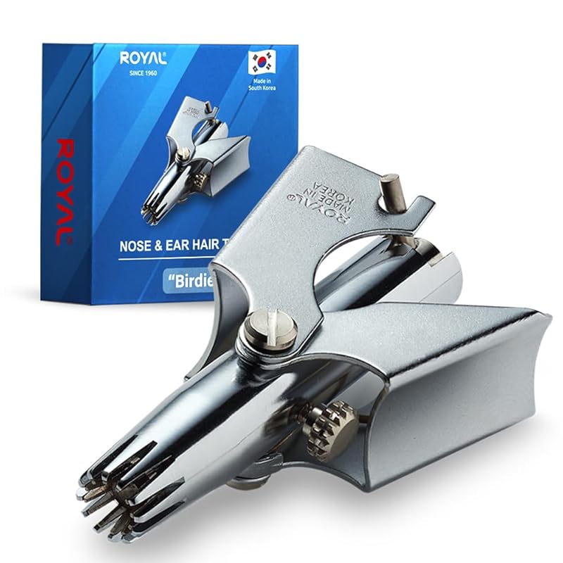 royal Nose hair trimmer for men “Birdie” manual type No batteries required waterproof no pain 12 pieces 3D blade Patented mechanism ET-4
royal Nose hair trimmer for men “Birdie” manual type No batteries required waterproof no pain 12 pieces 3D blade Patented mechanism ET-4