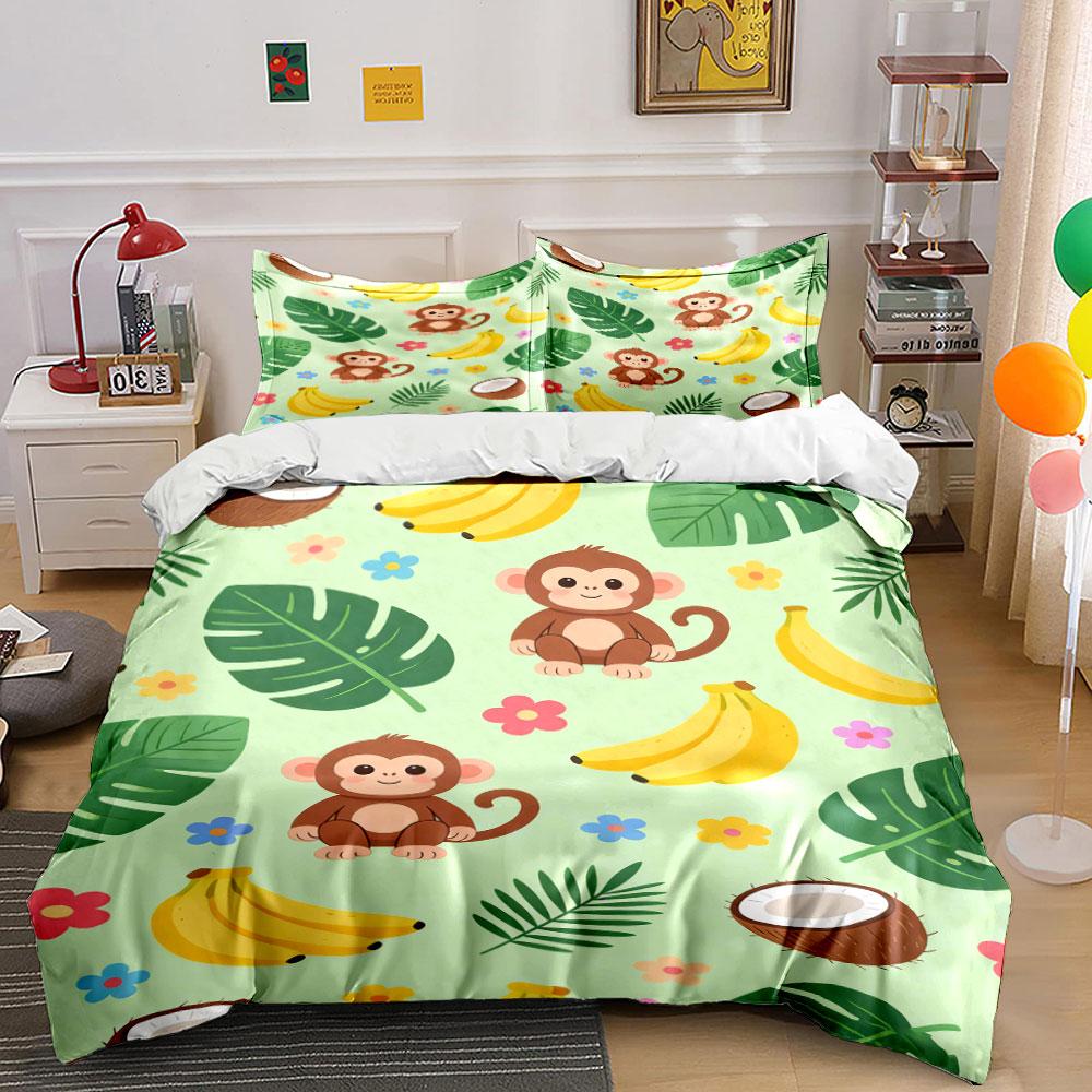 Monkeys, bananas, coconuts, leaves. Bedding sets Duvet cover sets Duvet covers Pillowcases(1 * Duvet Cover 2 * Pillowcases without duvet insert) 135x200cm
Monkeys, bananas, coconuts, leaves. Bedding sets Duvet cover sets Duvet covers Pillowcases(1 * Duvet Cover 2 * Pillowcases without duvet insert) 135x200cm