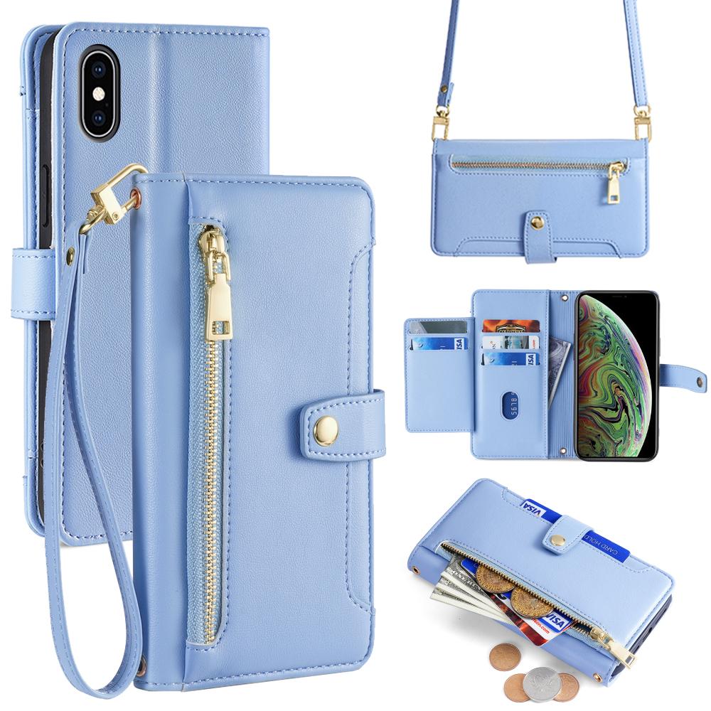 For iPhone XS 5.8 inch/X Case Magnetic Zipper Pocket Cover with Crossbody Shoulder Strap C
For iPhone XS 5.8 inch/X Case Magnetic Zipper Pocket Cover with Crossbody Shoulder Strap C