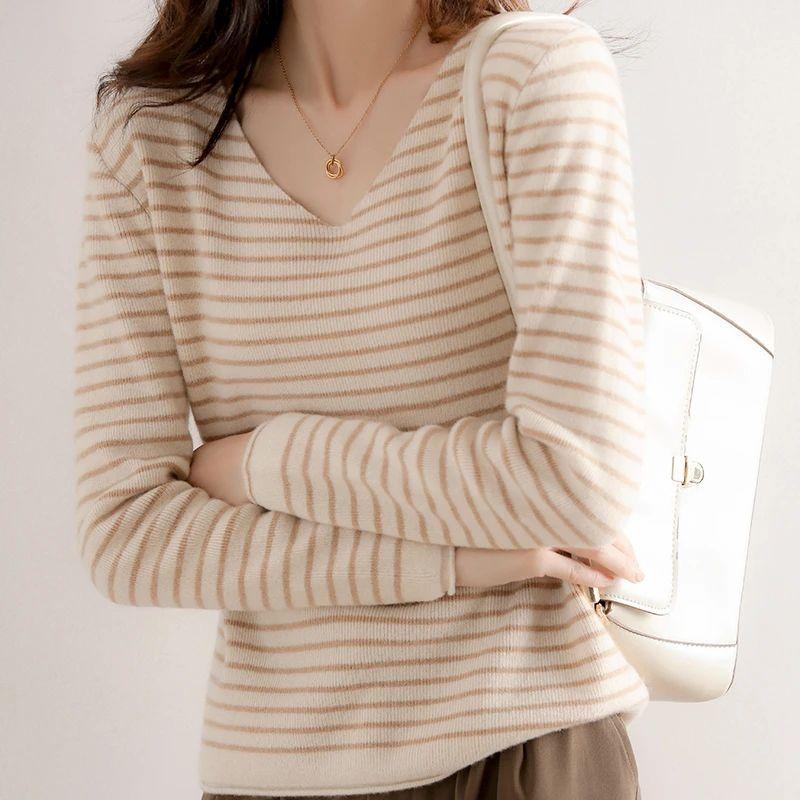 Striped Loose Long Sleeve Sweater Stripes Loose-Fitting Long Sleeve Sweater mise XL(XL)
Striped Loose Long Sleeve Sweater Stripes Loose-Fitting Long Sleeve Sweater mise XL(XL)