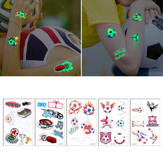 10шт / комплект Мода Водонепроницаемый многоцветный футбол Наклейки для лица Мальчики Девочки Временная татуировка Вечеринка Фаворит 
10шт / комплект Мода Водонепроницаемый многоцветный футбол Наклейки для лица Мальчики Девочки Временная татуировка Вечеринка Фаворит