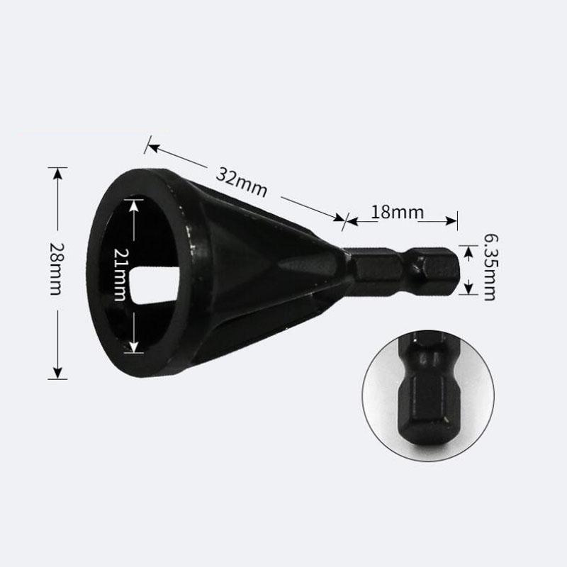 Новый внешний фасочный инструмент HSS для снятия заусенцев с тремя лезвиями, треугольная ручка, шестигранная ручка, золотисто-черная электрическая дрель, аксессуары для инструмента J
Новый внешний фасочный инструмент HSS для снятия заусенцев с тремя лезвиями, треугольная ручка, шестигранная ручка, золотисто-черная электрическая дрель, аксессуары для инструмента J