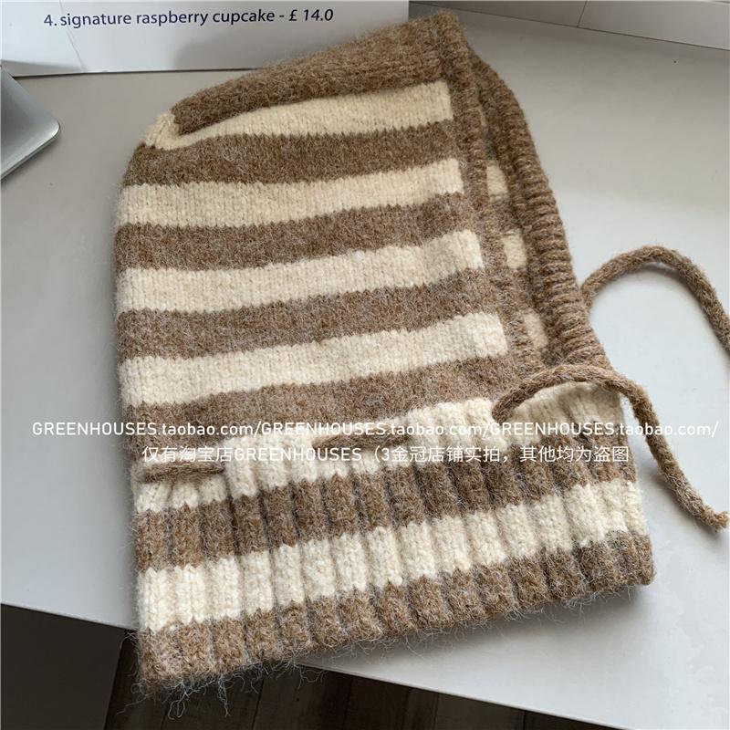 Striped Balaclava Hat Children In Providing Warmth Warmth. Knitted Wool With A Large Head Versatile Circumference Elastic хакі
Striped Balaclava Hat Children In Providing Warmth Warmth. Knitted Wool With A Large Head Versatile Circumference Elastic хакі