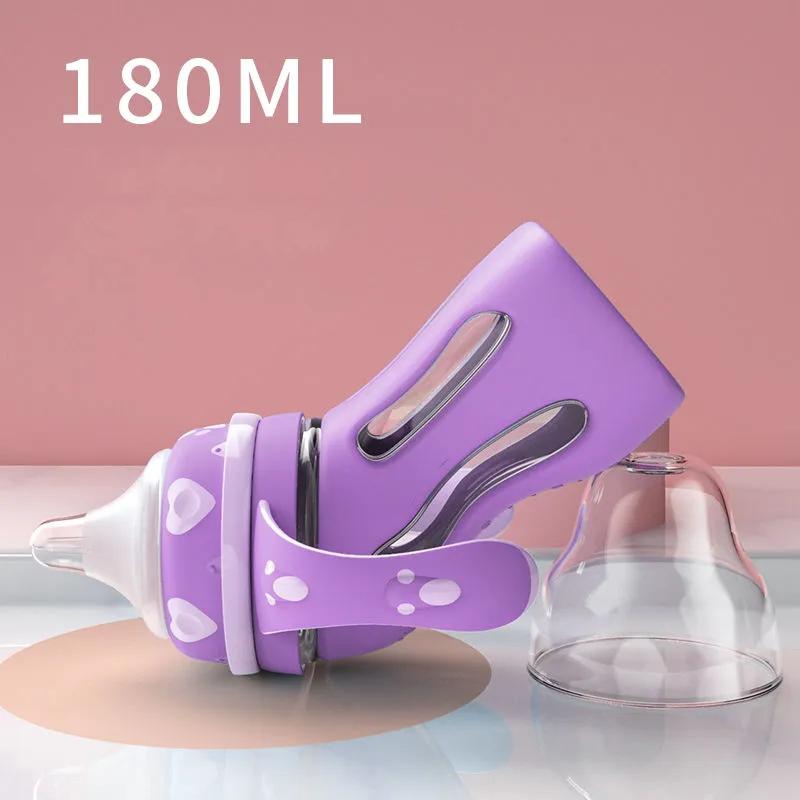 Стеклянная бутылочка для новорожденных, защита от падения, высокая температура, защита от метеоризма, удушье, горшок для отлучения ребенка, нагревательная изоляция, бутылочка двойного назначения 180ml фиолетовый
Стеклянная бутылочка для новорожденных, защита от падения, высокая температура, защита от метеоризма, удушье, горшок для отлучения ребенка, нагревательная изоляция, бутылочка двойного назначения 180ml фиолетовый