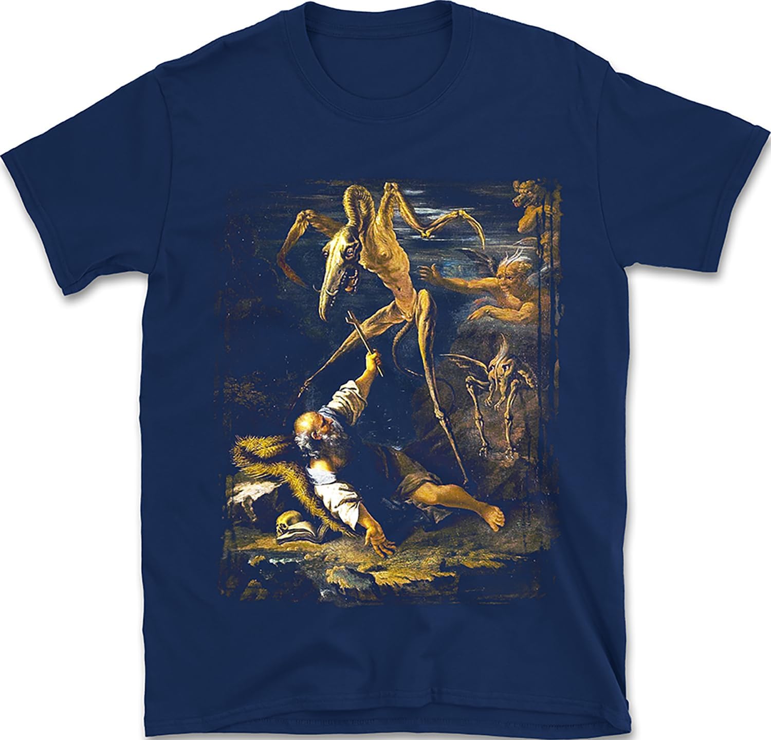 The Temptation of Saint Anthony T-Shirt | Salvator Rosa Baroque Art Tee | 17th Century Religious Fantasy Painting Shirt 5XL різнокольоровий
The Temptation of Saint Anthony T-Shirt | Salvator Rosa Baroque Art Tee | 17th Century Religious Fantasy Painting Shirt 5XL різнокольоровий