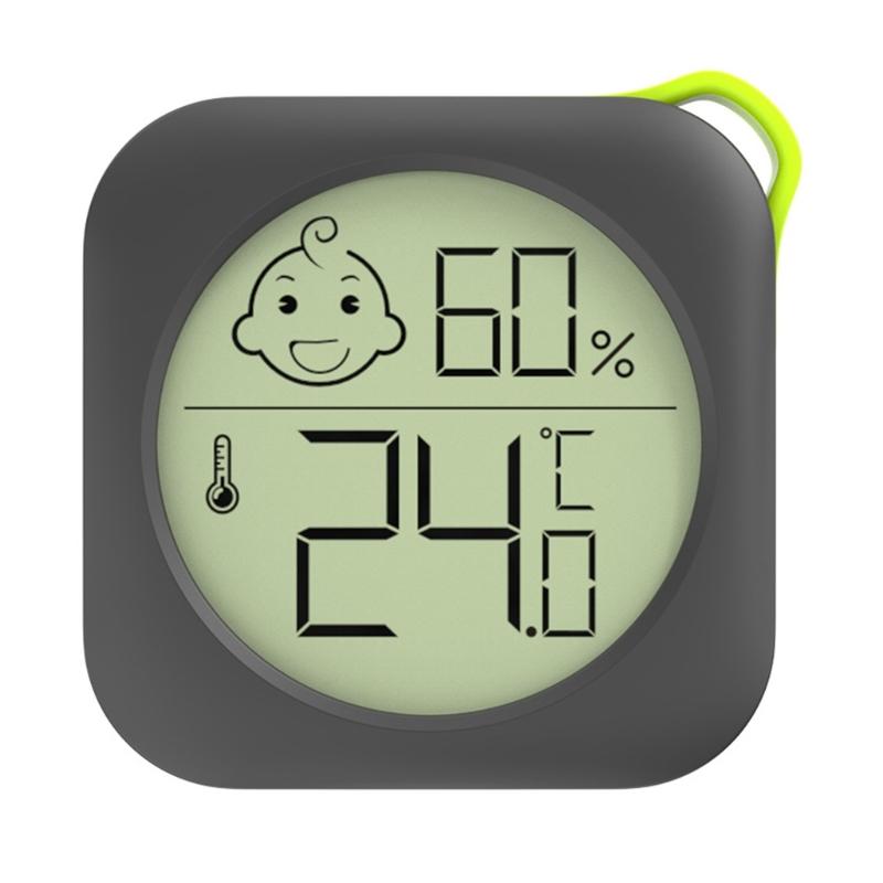 Miniature Temperature And Humidity Sensors For Home Baby Room Use with Face Comfort Levels Indicators And ABS Housing чорний
Miniature Temperature And Humidity Sensors For Home Baby Room Use with Face Comfort Levels Indicators And ABS Housing чорний