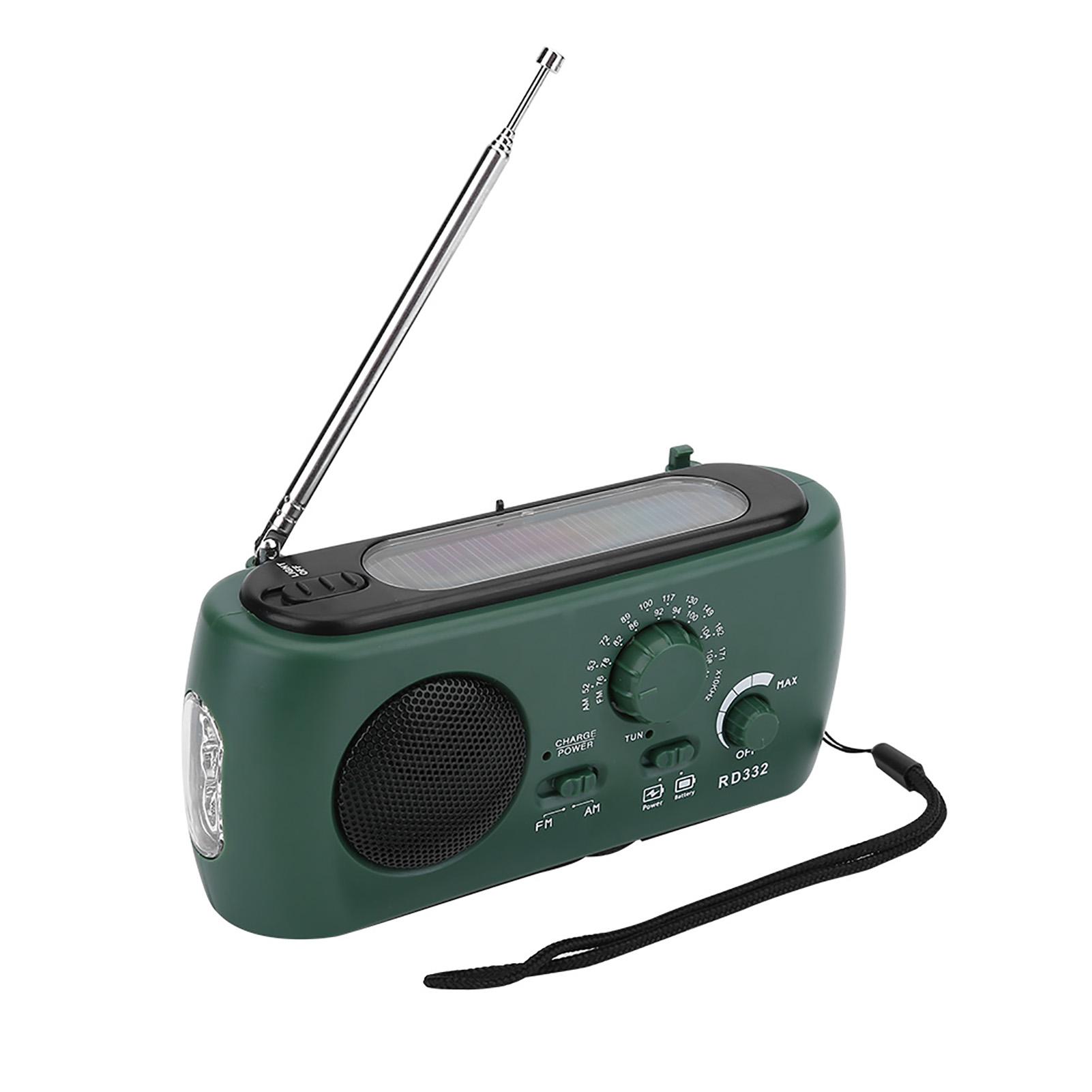 Solar Hand Crank AM FM Radio with LED Flashlight Emergency Phone Charger чорний
Solar Hand Crank AM FM Radio with LED Flashlight Emergency Phone Charger чорний