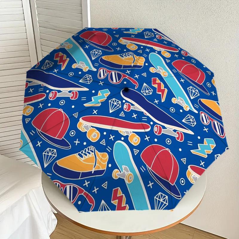 1pc Skateboard Culture Pattern Umbrella with Plastic Handle,Suitable for All Seasons Home Travel Outdoor UmbrellaDD1578
1pc Skateboard Culture Pattern Umbrella with Plastic Handle,Suitable for All Seasons Home Travel Outdoor UmbrellaDD1578