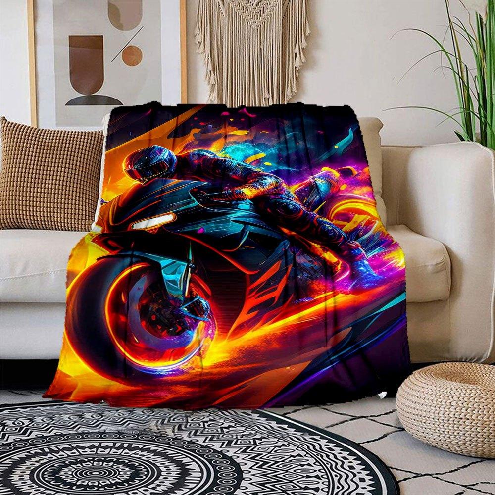 Flame-Rider Motorcycle Art Print Blanket Flannel Throw Blanket for Sofa, Bed, Travel, Camping, Office, Couch, Chair, And Bed Gift for Chris 150x180cm
Flame-Rider Motorcycle Art Print Blanket Flannel Throw Blanket for Sofa, Bed, Travel, Camping, Office, Couch, Chair, And Bed Gift for Chris 150x180cm