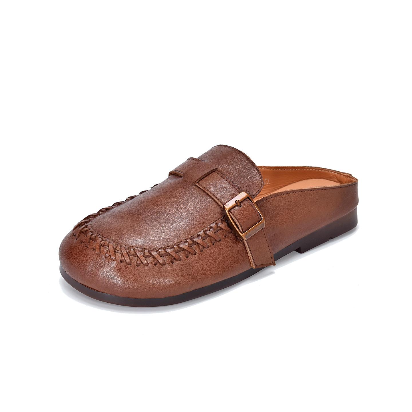 Johnature Genuine Leather Outdoor Flat Slippers Retro Round Toe Soft Soled Women s Slip-on Shoes 35 кофейный
Johnature Genuine Leather Outdoor Flat Slippers Retro Round Toe Soft Soled Women s Slip-on Shoes 35 кофейный