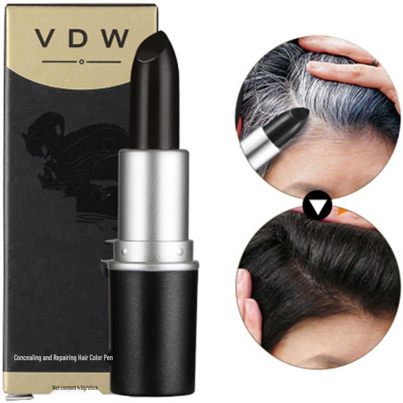 VDW Women s Lipstick-Style Disposable Hair Coloring Wax Pen Black Hair Color Stick
VDW Women s Lipstick-Style Disposable Hair Coloring Wax Pen Black Hair Color Stick