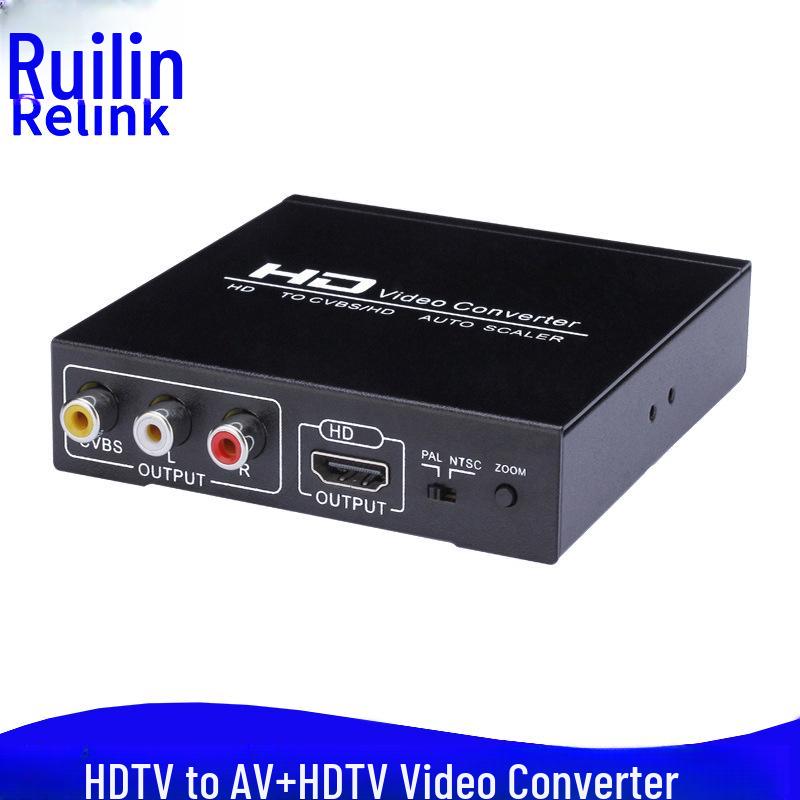 HDMI to AV + HDMI Converter: HDMI to CVBS RCA Composite Video & Two-HDMI Output Distributor Converter + USB Power Cable
HDMI to AV + HDMI Converter: HDMI to CVBS RCA Composite Video & Two-HDMI Output Distributor Converter + USB Power Cable