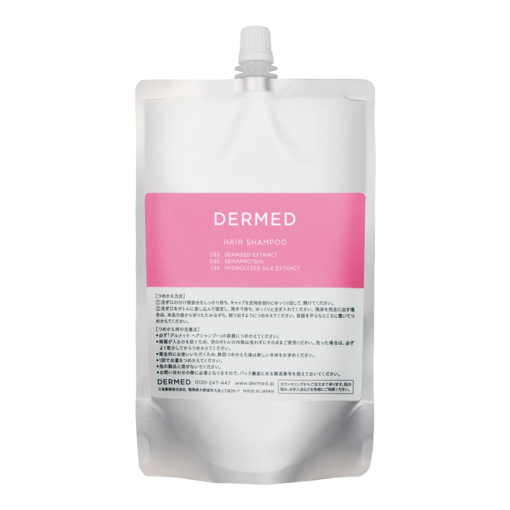 DERMED Shampoo Treatment Repairs damage, prevents dryness, frizz, prevents color fading, amino acid-based, silicone-free, 240ml (shampoo refill)
DERMED Shampoo Treatment Repairs damage, prevents dryness, frizz, prevents color fading, amino acid-based, silicone-free, 240ml (shampoo refill)