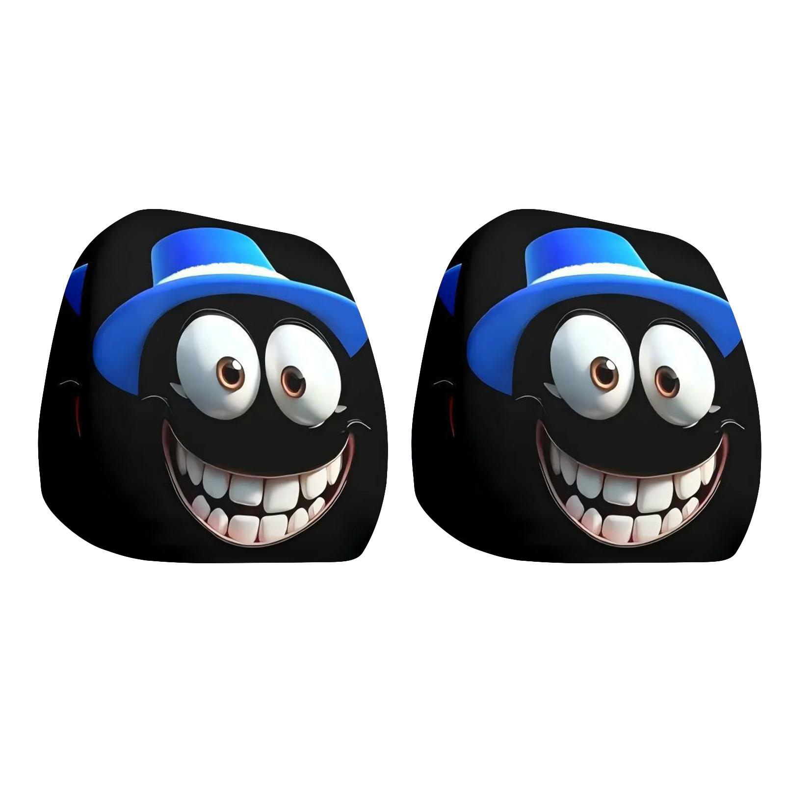 Pack Of 2 Elastic Cartoon Car Headrest Covers Funny Big Eyes Design Universal Fit For Cars Trucks Vans Durable Polyester Fabric 1
Pack Of 2 Elastic Cartoon Car Headrest Covers Funny Big Eyes Design Universal Fit For Cars Trucks Vans Durable Polyester Fabric 1