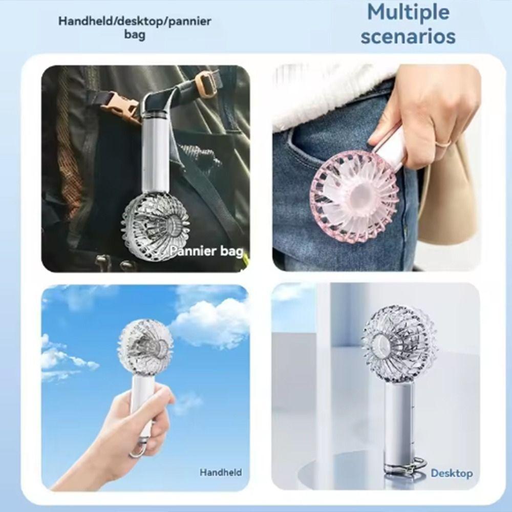With Mountaineering Buckle Handheld Fan 3 Speed Adjustable Small Electric Fan Desktop Fan Summer чорний
With Mountaineering Buckle Handheld Fan 3 Speed Adjustable Small Electric Fan Desktop Fan Summer чорний