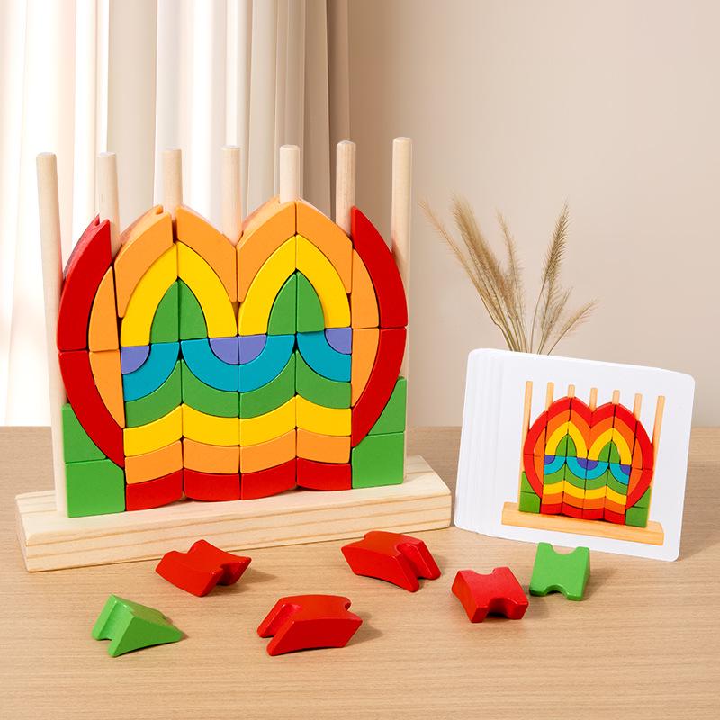 Wooden Rainbow Stacking Blocks - Educational Geometric Toy for Children s Creative Learning and Early Development
Wooden Rainbow Stacking Blocks - Educational Geometric Toy for Children s Creative Learning and Early Development
