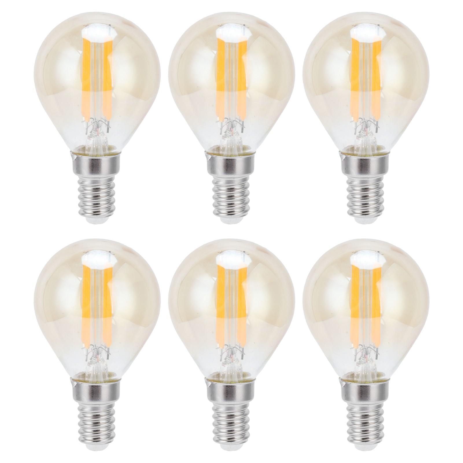 6PCS G45 LED Gold Filament Bulb 2700K 4W E14 Base Vintage Glass Clear Bulb Warm White Light 220240V
6PCS G45 LED Gold Filament Bulb 2700K 4W E14 Base Vintage Glass Clear Bulb Warm White Light 220240V