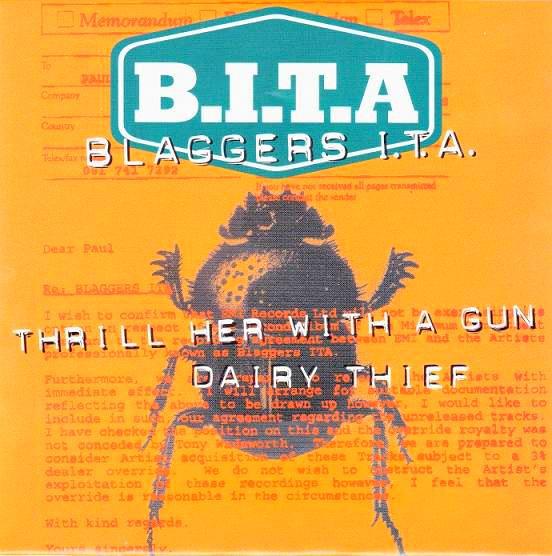 7inch Record BLAGGERS ITA - Thrill Her With A Gun DAMGOOD58 Damaged Goods 1995 UK Rock Used
7inch Record BLAGGERS ITA - Thrill Her With A Gun DAMGOOD58 Damaged Goods 1995 UK Rock Used