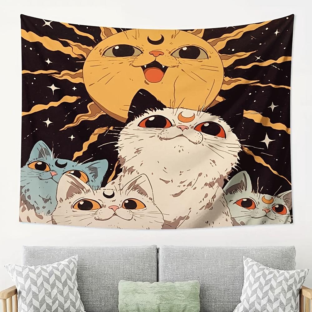Cat Sun Tapestry Cute Kitty Moon Wall Hanging Aesthetic Cat Art Vintage Space Decor for Bedroom Living Room 74x94cm(29x37in)
Cat Sun Tapestry Cute Kitty Moon Wall Hanging Aesthetic Cat Art Vintage Space Decor for Bedroom Living Room 74x94cm(29x37in)