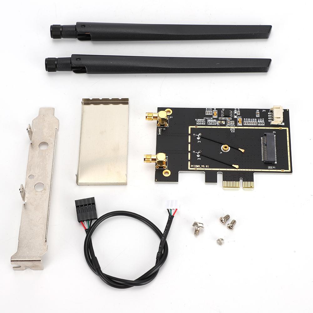 M.2 NGFF на PCI-E 1X настільний WIFI WLAN адаптер мережева карта конвертер для 8260 7265 1535 7260
M.2 NGFF на PCI-E 1X настільний WIFI WLAN адаптер мережева карта конвертер для 8260 7265 1535 7260