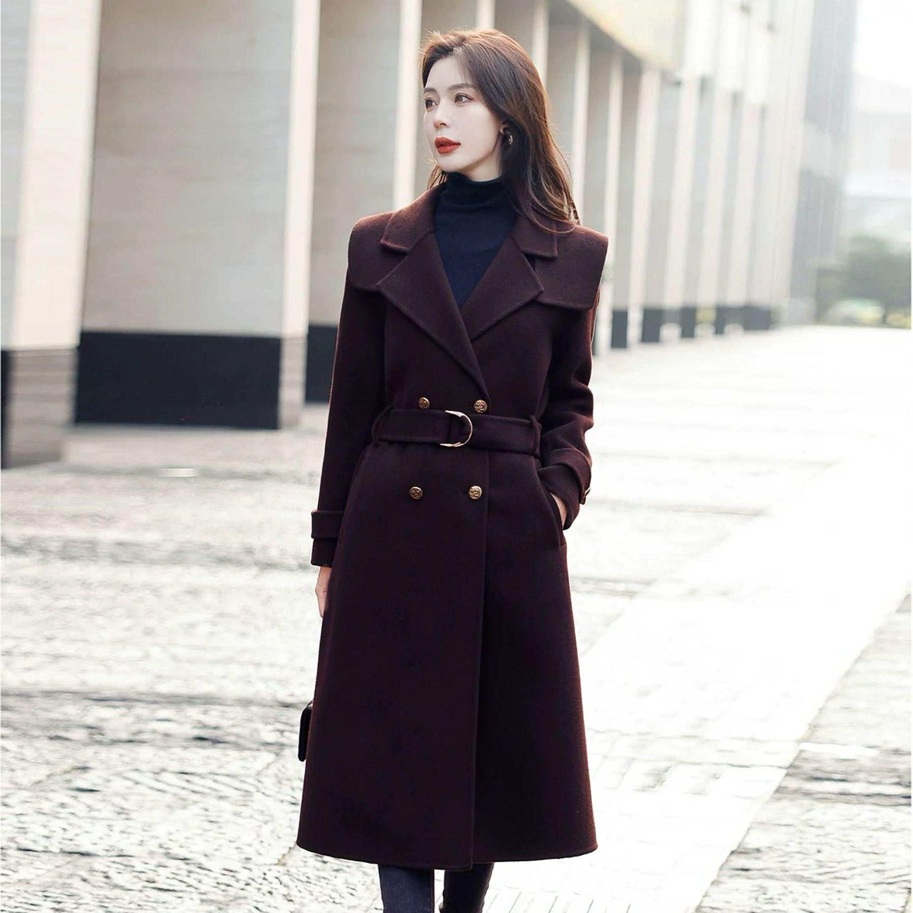 Women s 2024 Hepburn Style Slim-Fit Wool Coat for Autumn/Winter M
Women s 2024 Hepburn Style Slim-Fit Wool Coat for Autumn/Winter M