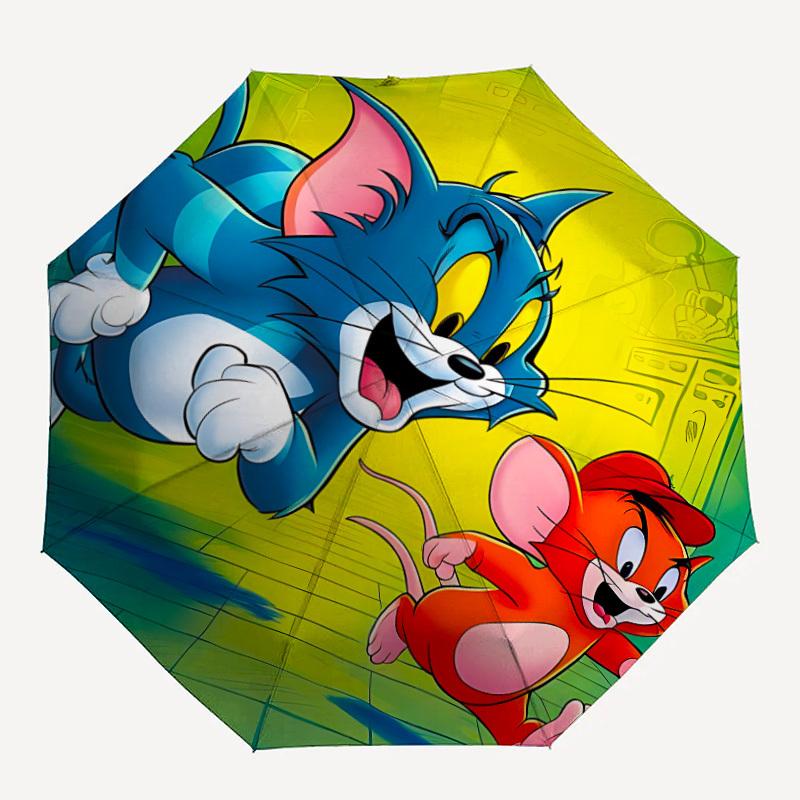 1pc Tom Jerry Automatic Open/Close Folding Umbrella, Windproof 8 Rib Construction, Lightweight Travel Umbrella for Women/Men,a0902096
1pc Tom Jerry Automatic Open/Close Folding Umbrella, Windproof 8 Rib Construction, Lightweight Travel Umbrella for Women/Men,a0902096