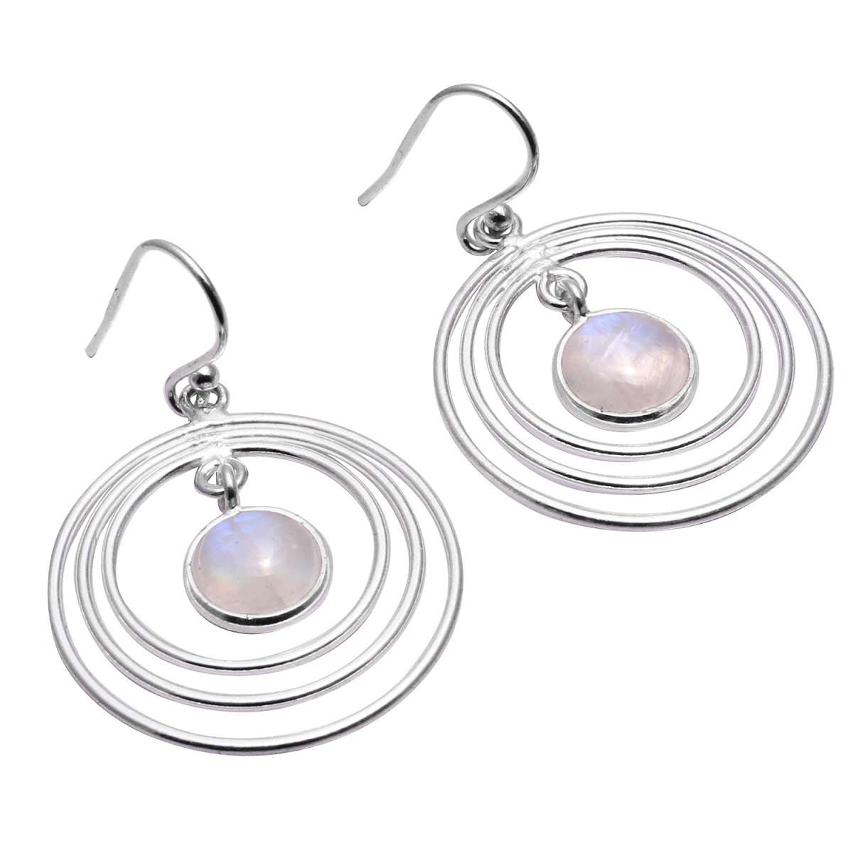 Rainbow Moonstone Gemstone Earrings Solid 925 Sterling Silver Handmade Earrings Jewelry Gift For Women And Girls E-2953
Rainbow Moonstone Gemstone Earrings Solid 925 Sterling Silver Handmade Earrings Jewelry Gift For Women And Girls E-2953