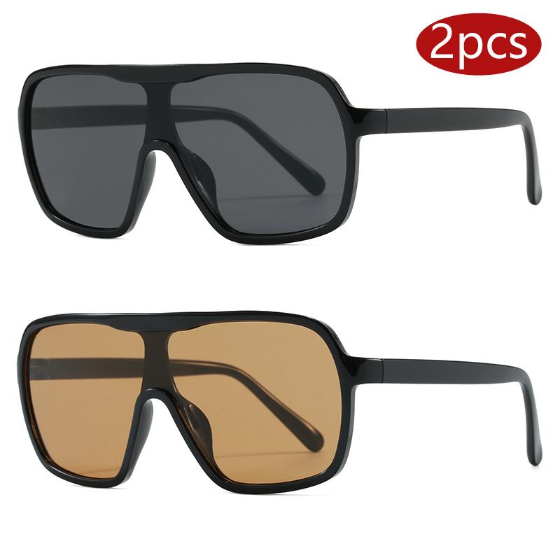 2pcs Women s 2026 New Oversized Rectangle Sun Glasses Gradient Simple Style Sunglasses Unisex One Piece UV Protection Eyewear
2pcs Women s 2026 New Oversized Rectangle Sun Glasses Gradient Simple Style Sunglasses Unisex One Piece UV Protection Eyewear