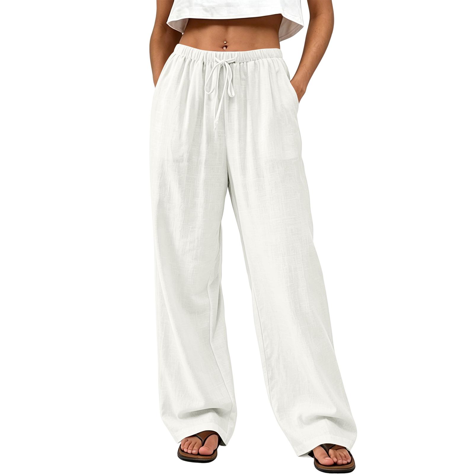 Women’s Summer Loose Straight Wide Leg Pants Lightweight Drawstring Waist Relaxed Fit Long Trousers Casual Style XL
Women’s Summer Loose Straight Wide Leg Pants Lightweight Drawstring Waist Relaxed Fit Long Trousers Casual Style XL