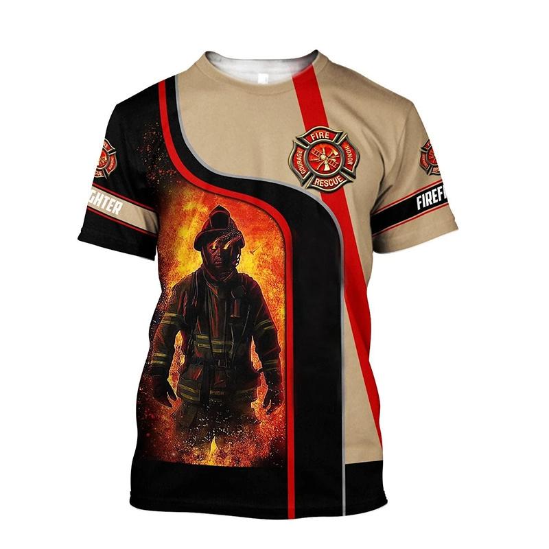 Firefighter Pattern 3D Printed T-shirt Summer Men s Fashion Street Wear Casual Harajuku Short Sleeve O-neck Clothing XS
Firefighter Pattern 3D Printed T-shirt Summer Men s Fashion Street Wear Casual Harajuku Short Sleeve O-neck Clothing XS