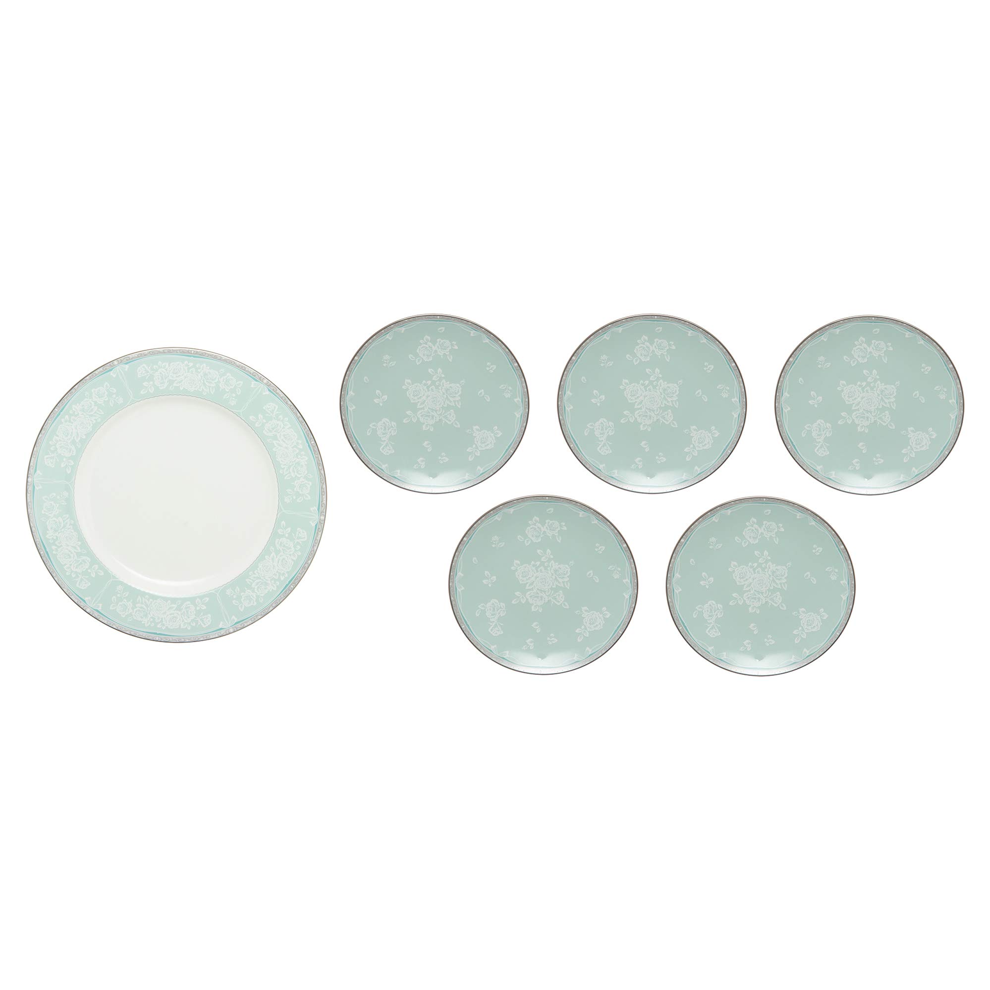 NARUMI Plate Set Green Cake Set Grace Air Microwave Warmable 6 Pieces 51707-23080P
NARUMI Plate Set Green Cake Set Grace Air Microwave Warmable 6 Pieces 51707-23080P