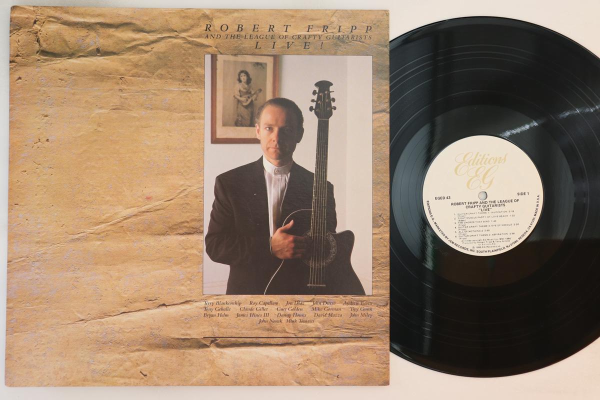 LP Record ROBERT FRIPP, LEAGUE OF CRAFTY GUIT - Live! EGED43 EDITIONS EG 1986 US Rock Used
LP Record ROBERT FRIPP, LEAGUE OF CRAFTY GUIT - Live! EGED43 EDITIONS EG 1986 US Rock Used